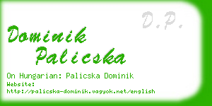 dominik palicska business card